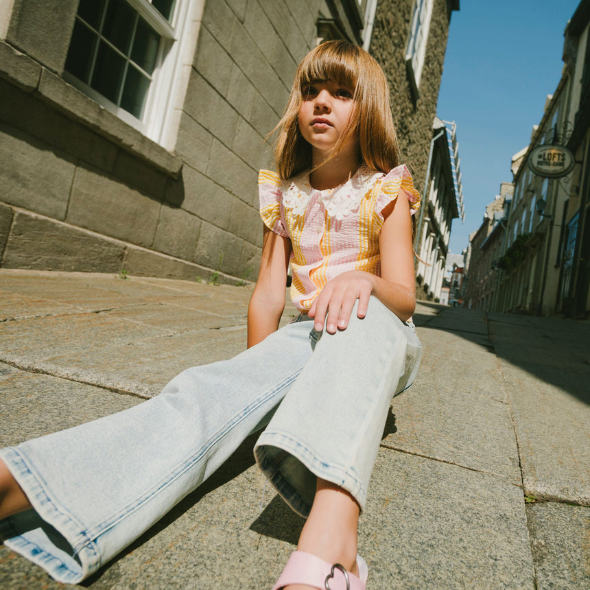 Blouse Marguerites 7-10ans-Deux par Deux-2X2-H30I15-137C-CLÉMENT