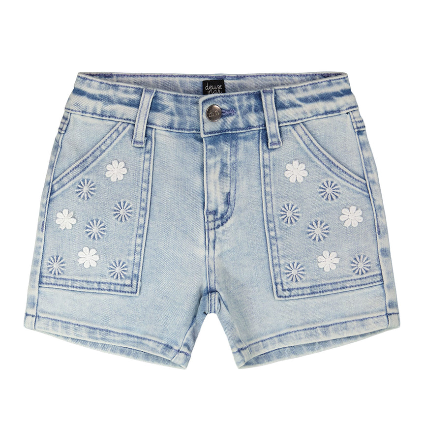 Short Denim Marguerites 3-6ans-Deux par Deux-Denim-3-2X2-H30I28-1250B-CLÉMENT