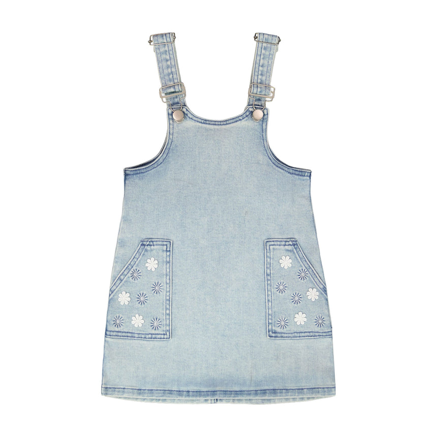Robe Salopette Marguerites7-10ans-Deux par Deux-Denim-7-2X2-H30I41-1250C-CLÉMENT