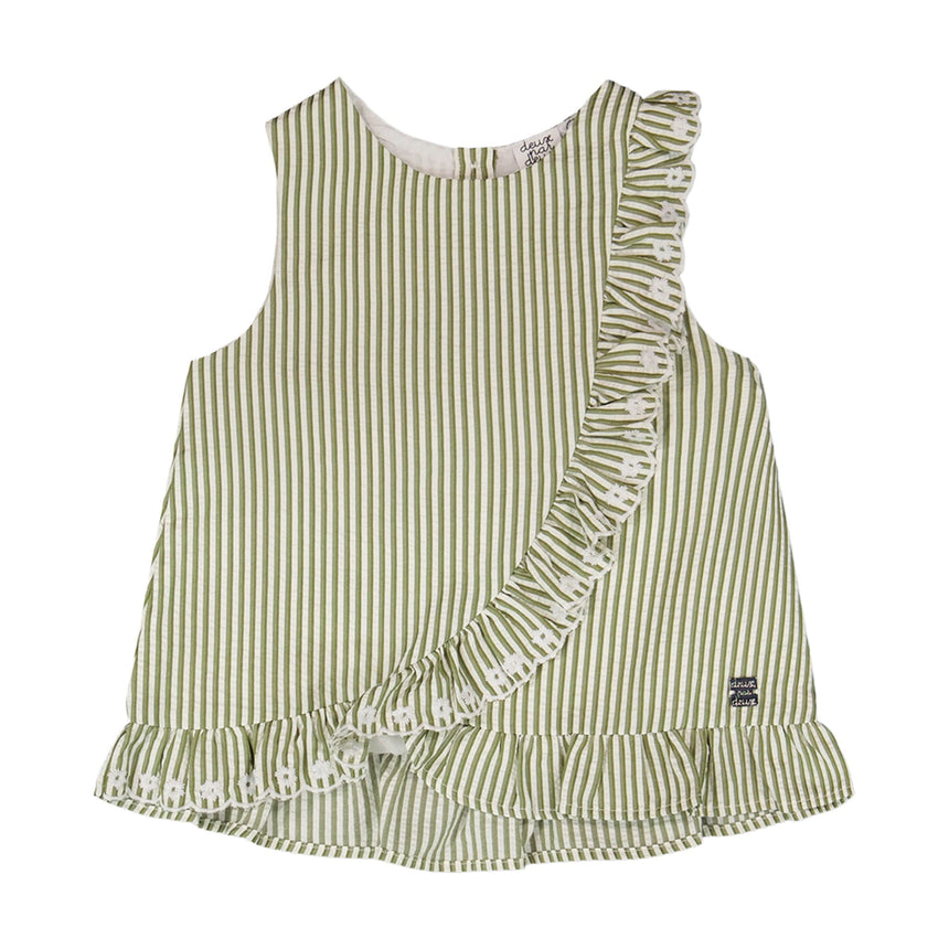 Camisole Sous Mon Chapeau 3-6ans-Deux par Deux-Sauge-3-2X2-H30K15-127B-CLÉMENT
