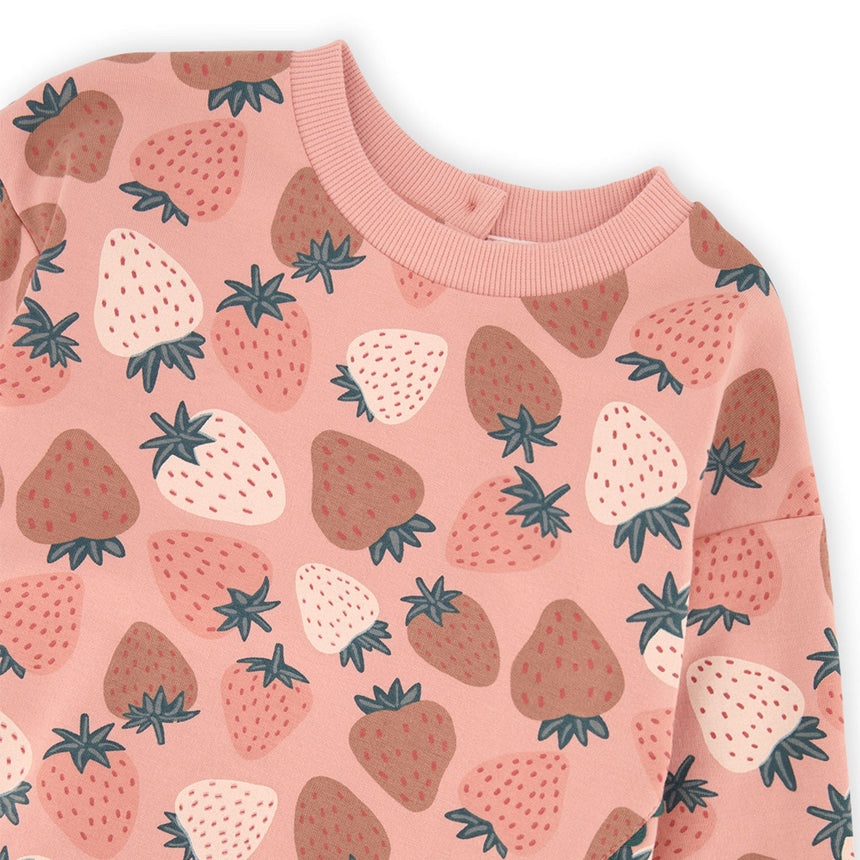 Robe Fraise Givrée 3-6ans-Deux par Deux-2X2-J20G85-257B-CLÉMENT