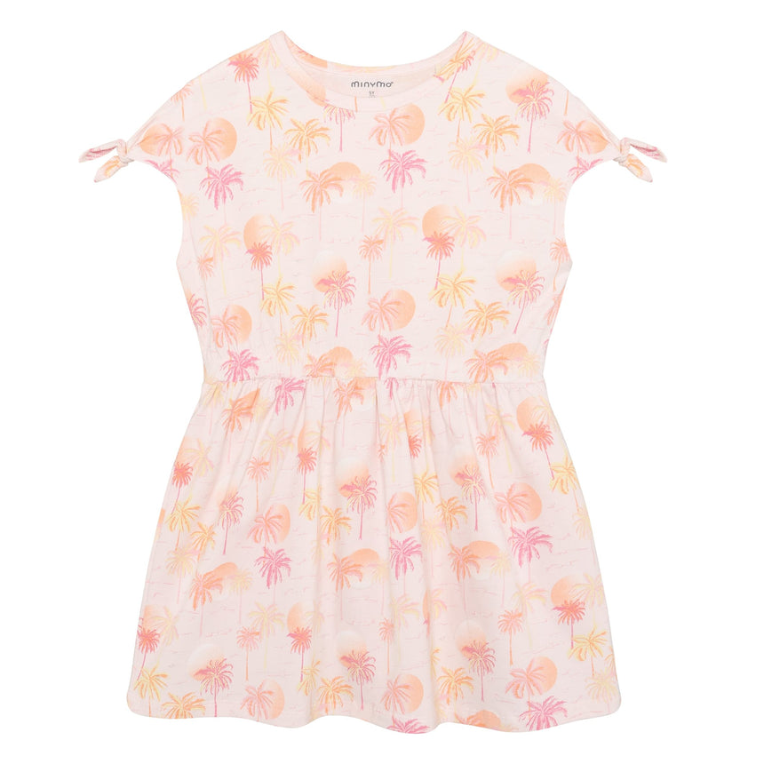 Robe Imprimée Palmiers 3-8ans-Minymo-Rose-2-AC1-124350-5140-CLÉMENT
