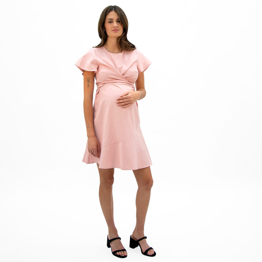 Robe Maternité Rose-Bella Maternite-BEA-1268882C-ROS-CLÉMENT
