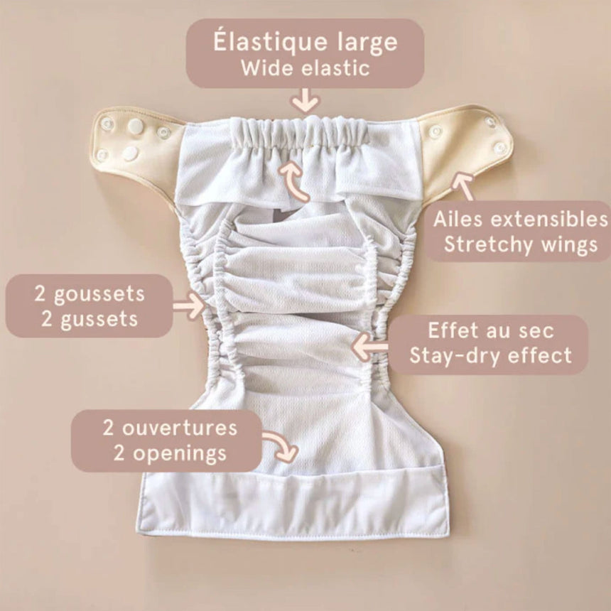 Couche Lavable Évolution 10-35lb - Lapin-La Petite Ourse-LP3-C-NS-LAPIN-CLÉMENT