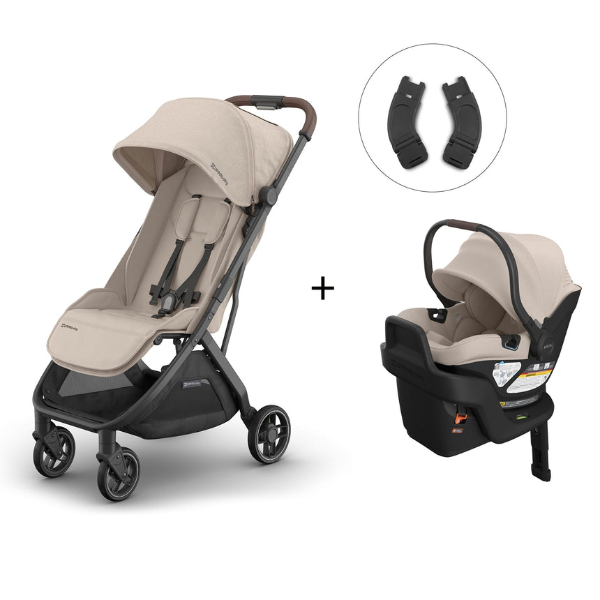 Poussette Minu V3 + Siège Auto Aria V2 + Adaptateurs - Ada
