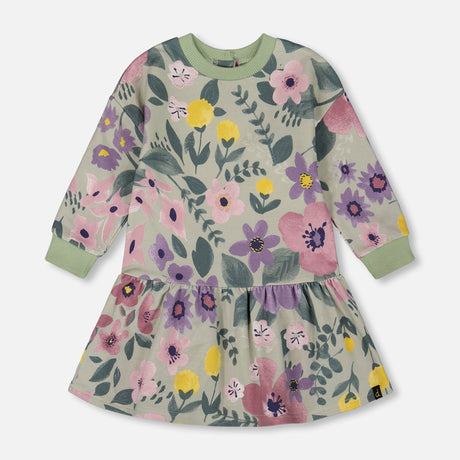 Robe Fleurs De Givre 3-6ans-Deux par Deux-Menthe-3-2X2-H20F88-046-CLÉMENT
