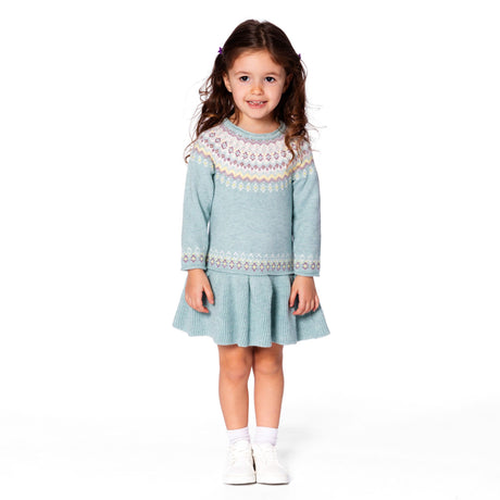 Robe Tricot Fleurs De Givre3-6ans-Deux par Deux-2X2-H20FT86-325-CLÉMENT