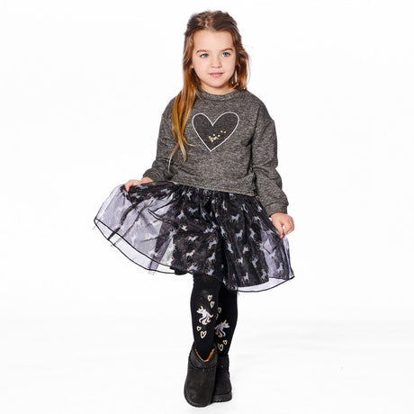 Robe Noir Licorne 3-6ans-Deux par Deux-2X2-H20K87-999B-CLÉMENT