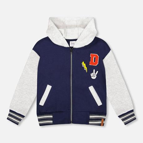Kangourou Zip Boys 3-6ans-Deux par Deux-Marine-3-2X2-H20U30-481-CLÉMENT