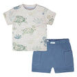 Ensemble Deux Piècess Tortue 3-24mois-Deux par Deux-Gris-3 m-2X2-H30D13-060-CLÉMENT