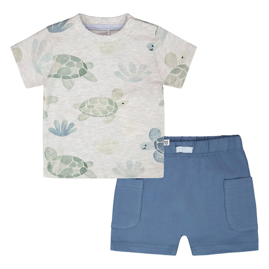 Ensemble Deux Piècess Tortue 3-24mois-Deux par Deux-Gris-3 m-2X2-H30D13-060-CLÉMENT