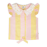 Blouse Marguerites 3-6ans-Deux par Deux-Rose-3-2X2-H30I15-137B-CLÉMENT