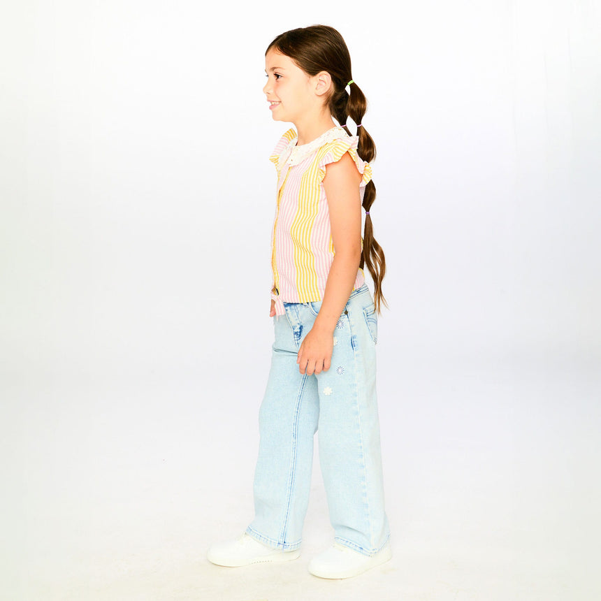 Blouse Marguerites 3-6ans-Deux par Deux-2X2-H30I15-137B-CLÉMENT