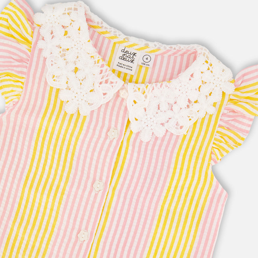 Blouse Marguerites 3-6ans-Deux par Deux-2X2-H30I15-137B-CLÉMENT