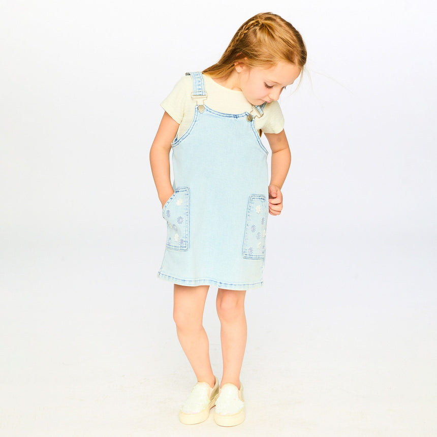 Robe Salopette Marguerites7-10ans-Deux par Deux-2X2-H30I41-1250C-CLÉMENT