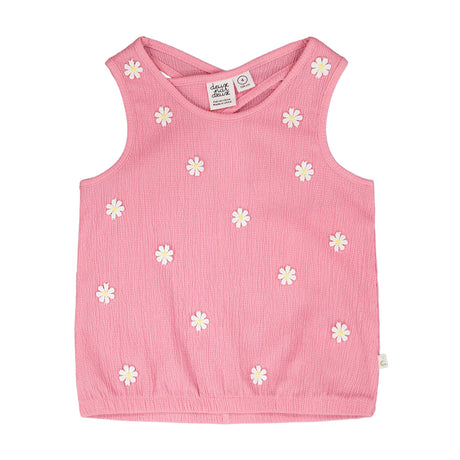 Camisole Marguerites 7-10ans-Deux par Deux-Rose-7-2X2-H30I73-6240C-CLÉMENT