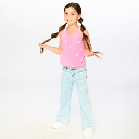 Camisole Marguerites 7-10ans-Deux par Deux-2X2-H30I73-6240C-CLÉMENT