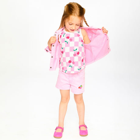 Short Denim Rose Cerise 3-6ans-Deux par Deux-2X2-H30L27-6050B-CLÉMENT