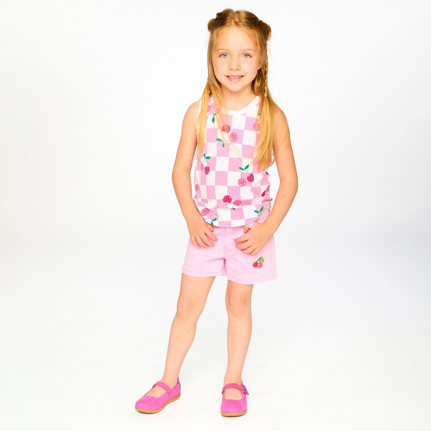 Short Denim Rose Cerise 3-6ans-Deux par Deux-2X2-H30L27-6050B-CLÉMENT