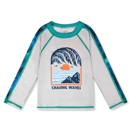 T-shirt Maillot Vagues 2-6ans-Deux par Deux-Gris-2-3-2X2-H30OB50-1190-CLÉMENT