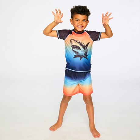 T-shirt Maillot Requin 2-6ans-Deux par Deux-2X2-H30OB65-159B-CLÉMENT