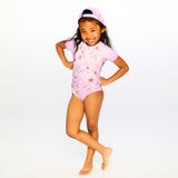 Maillot UV Lilas Fleurs 2-6ans-Deux par Deux-2X2-H30OG11-143B-CLÉMENT
