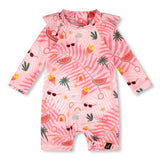 Maillot UV Jungle Été 3-24mois-Deux par Deux-Rose-3-6 m-2X2-H30OG50-148-CLÉMENT