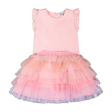 Robe Tulle Rose 7-10ans-Deux par Deux-Rose-7-2X2-H30Q90-6060C-CLÉMENT