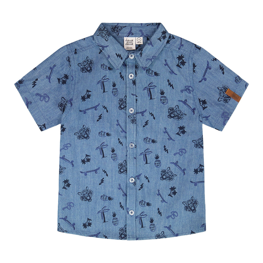 Chemise Skate Boys 3-6ans-Deux par Deux-Bleu-3-2X2-H30U15-114-CLÉMENT