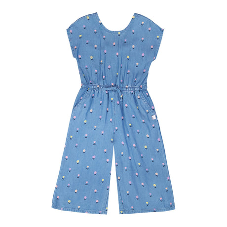 Combinaison Essentiel Fleurs 3-6ans-Deux par Deux-Bleu-3-2X2-H30YG40-179B-CLÉMENT