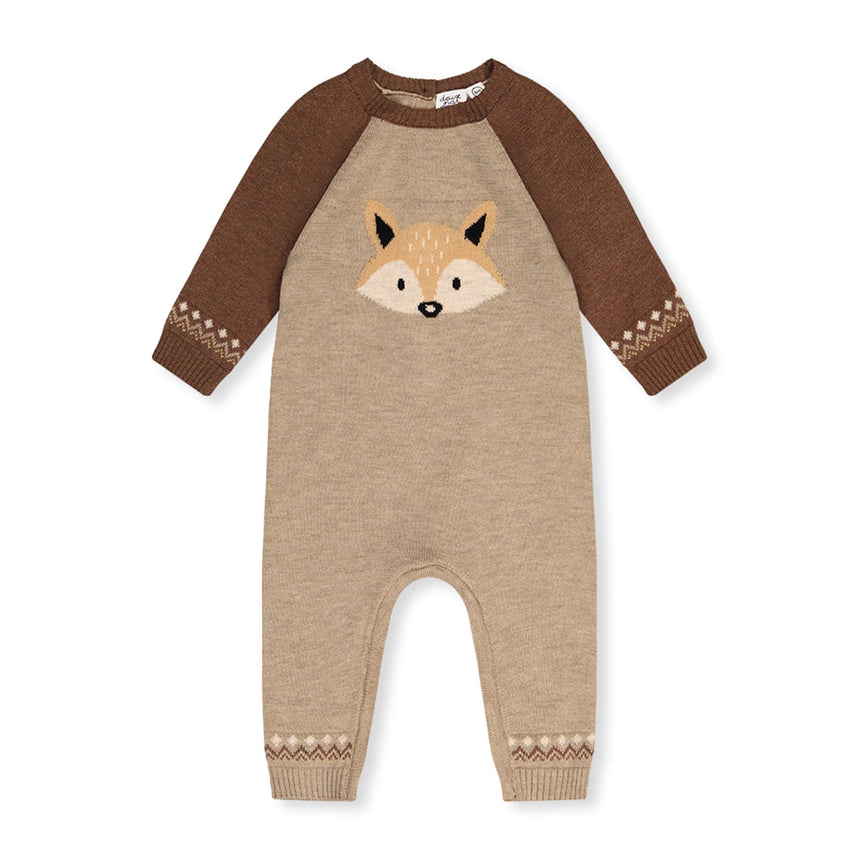 Combi Tricot Renard Bois 6-24-Deux par Deux-Taupe-6 m-2X2-J20DT40-1210-CLÉMENT