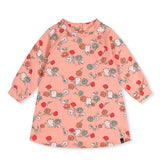 Robe Petites Moustaches 3-6ans-Deux par Deux-Corail-3-2X2-J20E85-2J254-CLÉMENT