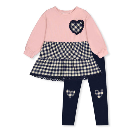 Tunique Coeur Douillet 3-6ans-Deux par Deux-Rose-3-2X2-J20F10-622B-CLÉMENT