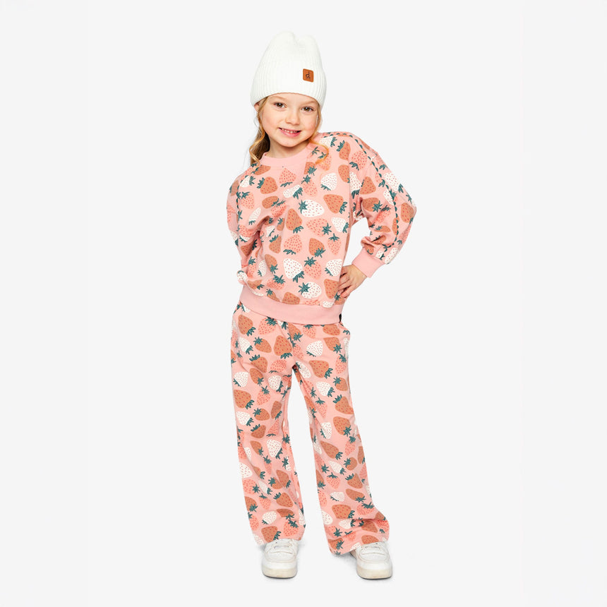 Pantalon Ouaté Fraise 7-10ans-Deux par Deux-2X2-J20G21-257C-CLÉMENT