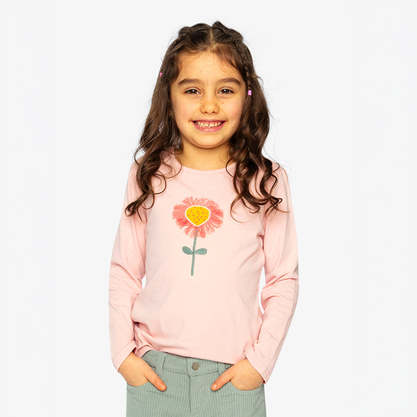 T-shirt Fleur Fraise 7-10ans-Deux par Deux-2X2-J20G70-6220C-CLÉMENT