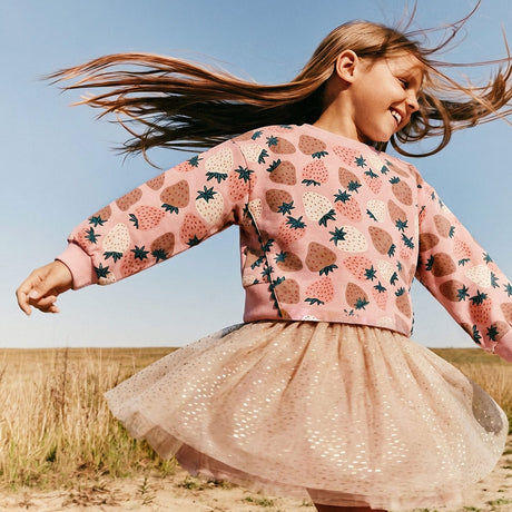 Robe Fraise Givrée 7-10ans-Deux par Deux-2X2-J20G85-257C-CLÉMENT