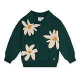 Pull Fleurs Fraise 7-10ans-Deux par Deux-Sarcelle-7-2X2-J20GT723013C-CLÉMENT