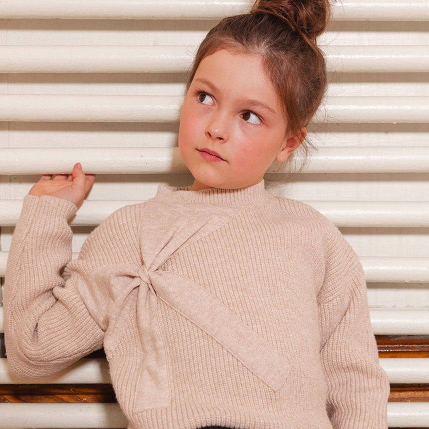 Pull Boucle Caramel Noir 3-6ans-Deux par Deux-2X2-J20HT31-101B-CLÉMENT