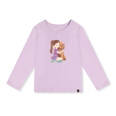 T-shirt Caniche Chic 3-6ans-Deux par Deux-Lilas-3-2X2-J20I70-5180B-CLÉMENT
