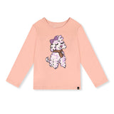 T-shirt Caniche 3-6ans-Deux par Deux-Pêche-3-2X2-J20I70-8100B-CLÉMENT