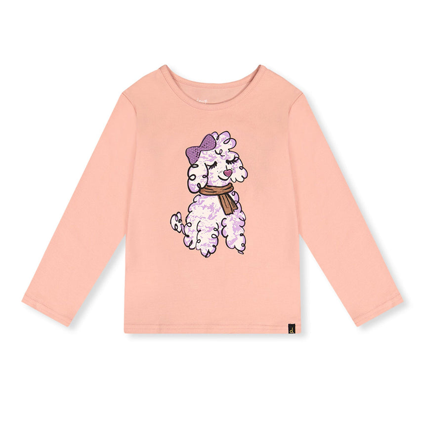 T-shirt Caniche 3-6ans-Deux par Deux-Pêche-3-2X2-J20I70-8100B-CLÉMENT
