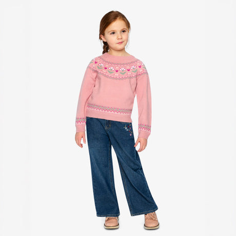 Jeans Douce Poésie 7-10ans-Deux par Deux-2X2-J20K23-125C-CLÉMENT