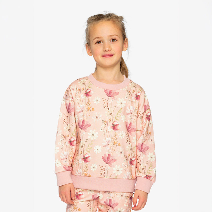 Gilet Ouaté Fleurs Poésie 3-6ans-Deux par Deux-2X2-J20K30-301B-CLÉMENT