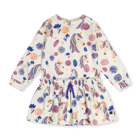 Robe Ouatée Licornes 3-6ans-Deux par Deux-Beige-3-2X2-J20L88-290B-CLÉMENT