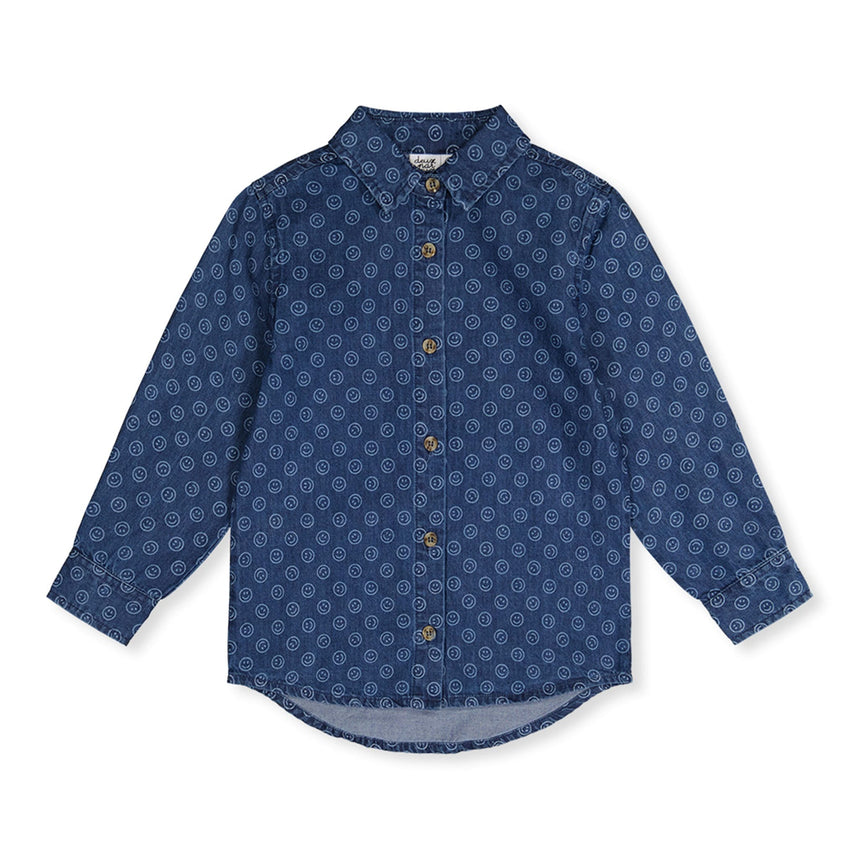 Chemise Smiley 3-6ans-Deux par Deux-Denim-3-2X2-J20M15-315B-CLÉMENT