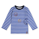 T-shirt Rayé Smiley 3-6ans-Deux par Deux-Marine-3-2X2-J20M73-316B-CLÉMENT