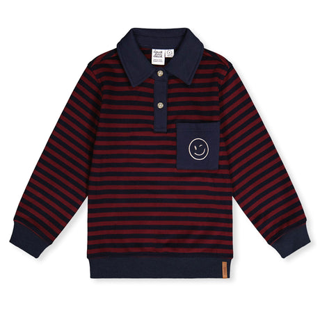 Polo Rayé Esprit Campus 7-10ans-Deux par Deux-Bordeaux-7-2X2-J20M74-317C-CLÉMENT