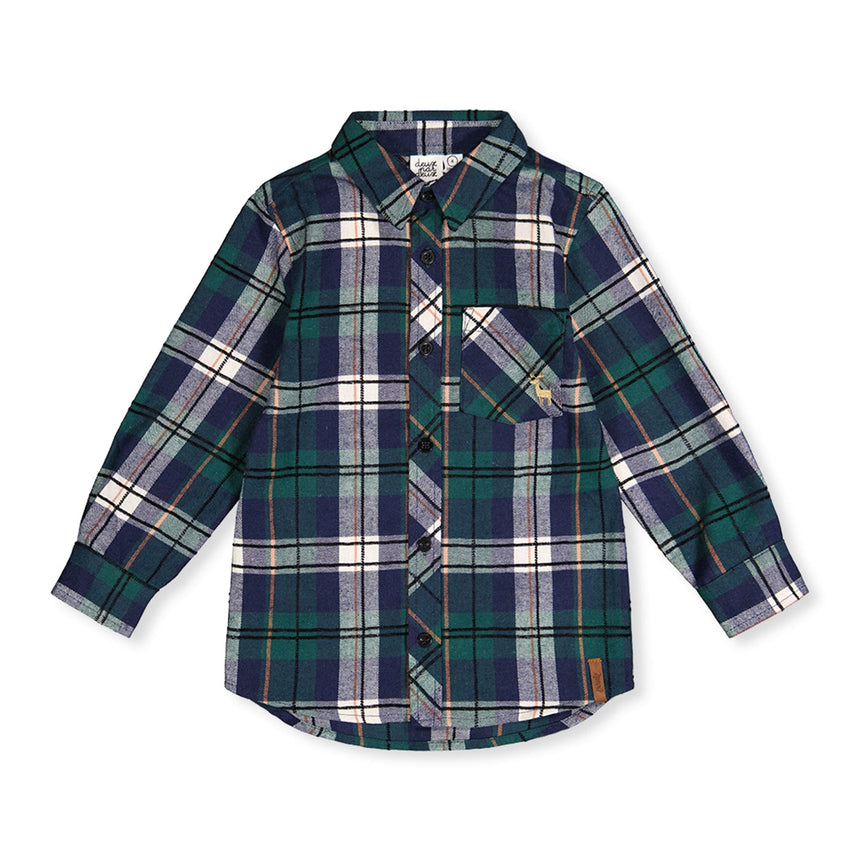 Chemise Carreaux 7-10ans-Deux par Deux-Forêt-7-2X2-J20OB16-314C-CLÉMENT