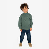 Gilet Ouaté Zip Vert 3-6ans-Deux par Deux-2X2-J20OB71-323B-CLÉMENT