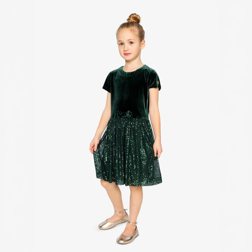 Robe Brillant Noël 3-6ans-Deux par Deux-2X2-J20OG90-393B-CLÉMENT